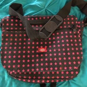 Black and pink Dickies backpack